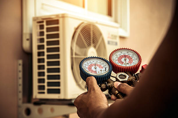 Professional Ductwork Repair technician working in Fairview, CA